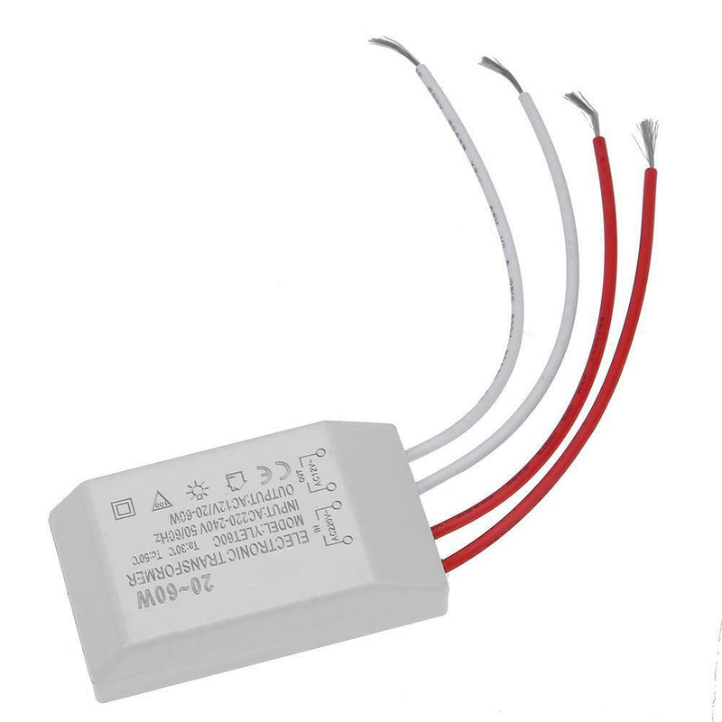 220V to 12V Halogen Lamp Electronic Transformer Power Supply Set Driver Adapter