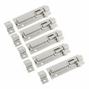 5pcs Stainless Steel Latch Slide Lock Door Barrel Bolt Hardware 3 inch