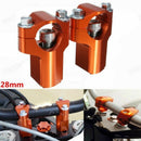 2Pcs Handlebar Bar 28Mm Mounts Clamp Riser 52Mm For 125-530Cc Sx/Exc 06-16