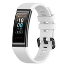 Silicone Watchband Strap w/Buckle for Huawei Band 4 Pro TER-B29S (White) A