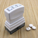 1X Tablet Pill Medicine Crusher Grinder Grind Splitter CutterOrganize Box FT