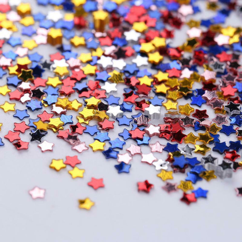 2000pcs Mini Glitter Stars Sequins DIY Nail Art Rhinestones Decorations