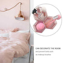Pen Cup Holder For Desk Tidy Hexagon iron Hollow Makeup Brush Organizer Sta