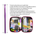 90pcs Aluminum Crochet Hooks Knit Weave Craft Sweater Sewing Needles Set