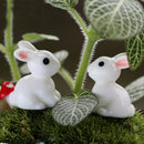 110pcs Animal Bees and Rabbits Sculptures Ornament Statue Garden Decor
