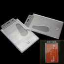 2 x Hard Plastic Vertical Business Identity ID Pass Card Badge Holder 5.5x8.8cm