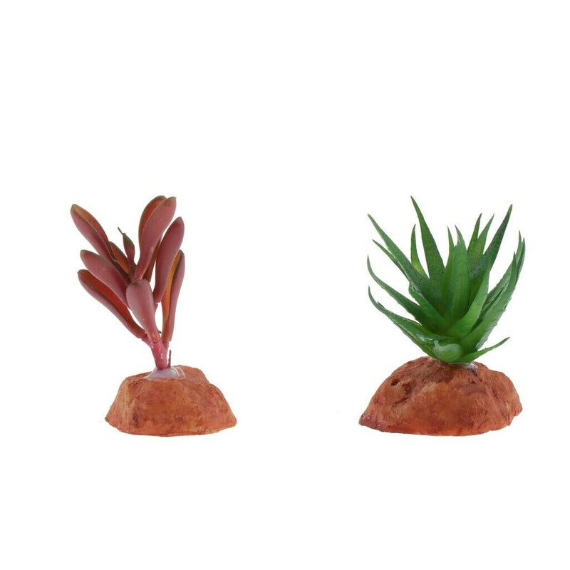 2pcs Artificial Succulent Plants For Aquarium Fish