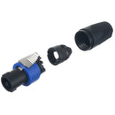 10PCS NL4FC 4 pin Pole Plug Male Speaker Audio Cable Connector Compatible 69mm