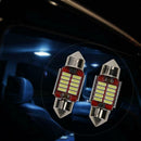 2pcs 4014 12SMD 12V White LED Car Reading Light License Plate Light Bulbs