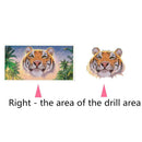 5D DIY Diamond Painting Tiger Animal Cross Stitch Embroidery Rhinestones