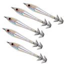 15Pcs 9.5cm Glow In Dark Luminous Fishing Lures Baits Squid Jigs Tackle Hook