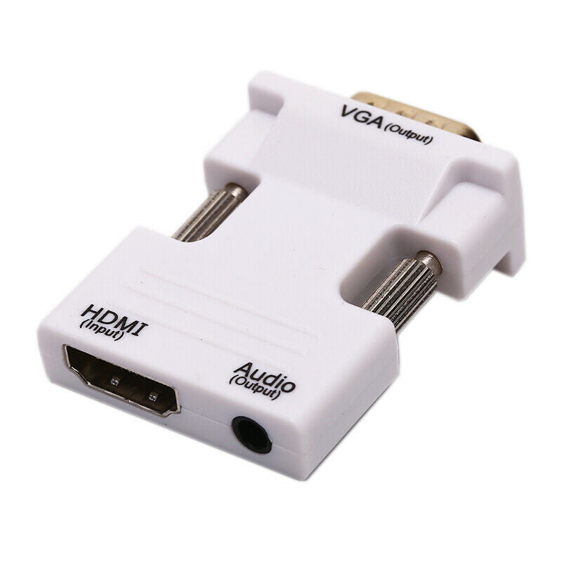 VGA To HDMI Adapter Full HD 1080P Audio Video Converter Laptop PC To TV AV HDTOZ
