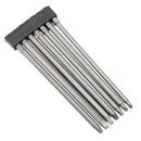 7 PCS Electric Square Screwdriver Bit Set S2 + Surface Blasting Hex Handle