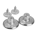50x 17mm NO-SEW Hammer On Metal Star Jeans Buttons Rivet DIY Repair Trousers