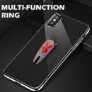 Portable Car Air Outlet Metal Finger Ring Phone Bracket Accessories (Red) A