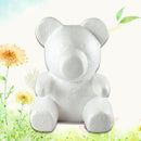 25Cm Teddy Bear With Crown In Gift Box Bear Of Roses Artificial Flower New  X3O7
