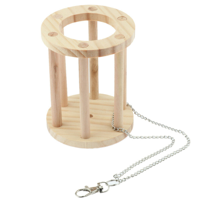 Rabbit Hay Feeder Natural Wooden Double Use Rack Manger Grass Food Dispenser for