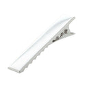10X silvery barrette hair clip hair pins 48X5mm R9T2