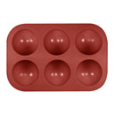 Silicone Cake Molds, 6-Cavities Silicone Chocolates Mold, Semi Sphere Soap Mold,