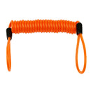 Disc Lock Reminder Cable Bike Motorcycle Safety Lanyard Spring Coil Rope