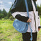 Women Canvas Denim Crossbody Bags Pure Color Flap Shoulder Bag (Light Blue)