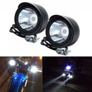 2Pcs New Motorcycle Headlight Spot Fog Lights Head Lamp White LED Front 12-80V