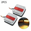 2Pcs Taillight 16LED Trailer Lights Truck IPL8 Universal 12V Truck Tail LigS Ew