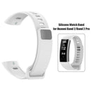 Silicone Watch Band for Huawei Band 2/Band 2 Pro/ERS-B19/ERS-B29 (White) A
