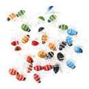 30x Ladybug Orchid Clips Plant Stem Stalks Vines Grow