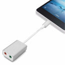 CableDeconn A0403 USB-C to 3.5mm AUX Stereo Mic 5.1 Channel Sound Card Cord