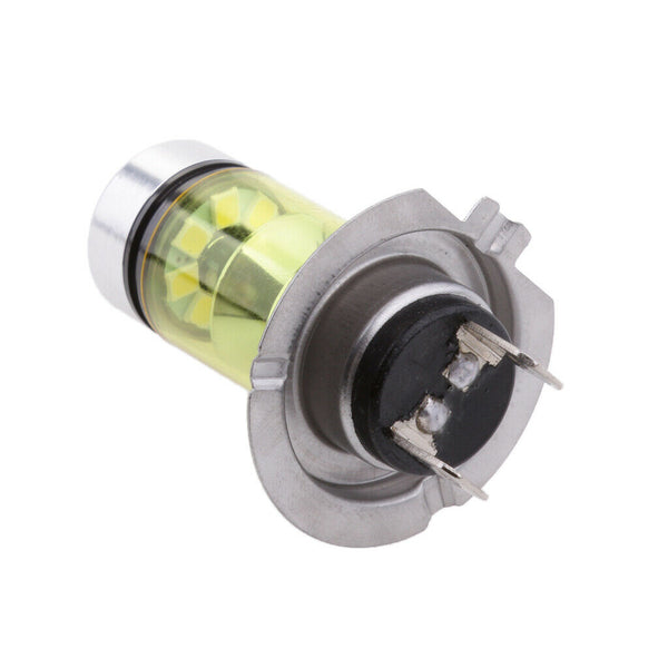 2pcs Yellow H7 12V-28V 100W Car Headlight LED Bulbs Auto Accessories