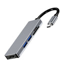 USB-C Hub 5-Port with 2xUSB3.0, 1xHDMI(4k), 1xSD Card Slot, 1xTF Card Slot