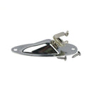 1pcs Boat Guitar Jack 1/4 Inch Input Output Jack Plate Socket 6.35mm Chrome D1B7