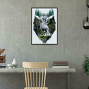5D DIY Full Drill Diamond Painting Abstract Wolf Cross Stitch Embroidery