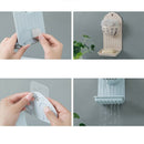 New Creative Double-Layer Kitchen Bathroom Shelf Wall Paste Soap Box Shelf  I6V3