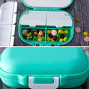 4 Grids Plastic Medicine Storage With Alarm Reminder Sorter Box D6Z6 Organ J0A7