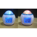 Kids Room Sky Star Night Light LED Projection Lamp Music Alarm Clock Calendar