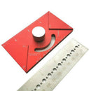 Stainless Steel Ruler Positioning Block Woodworking Line Locator with Metric