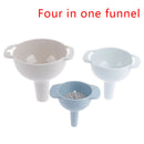 4 IN 1 Multi-function Canning Funnel t Wide Mouth Plastic Filter Oil Funnel Nw