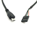 (2-Pack) 50CM 5 Pin Motherboard Female Header to Micro-USB Male Adapter Dup F4C2