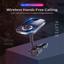 1.44" LCD Screen Bluetooth4.1 FM Transmitter W/Voice Navigation Music Player