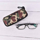 GlassesBox Sunglasses Case Camouflage Storage Protector zipper Unisex ContaineJR