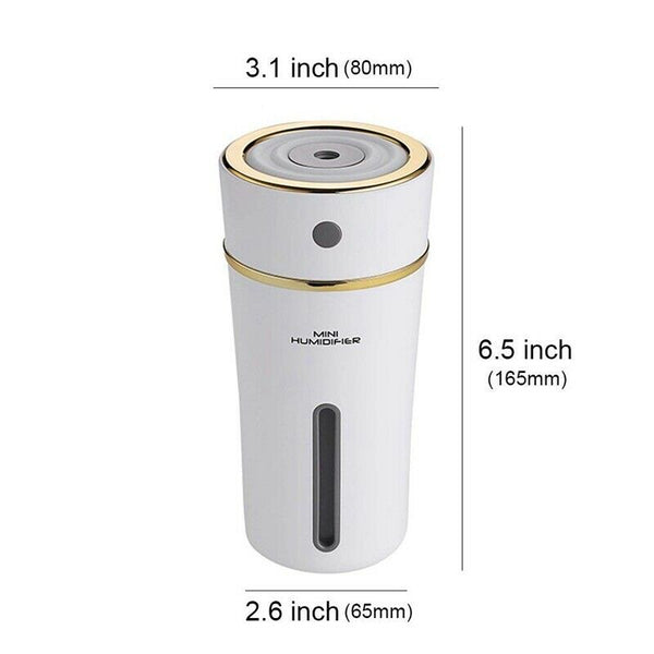 Rechargeable 300Ml Usb Mini Humidifier With Battery, Cute Cup Style Cool Mi Y4H7