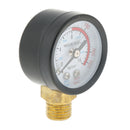 2xWater Pressure Gauge 0-220psi Male NPT Brass Liquid/Glycerin Filled