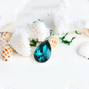 Fashion Tear Drop Rhinestone Button Barbell Bar Belly Navel Ring Body Pierc H7F5