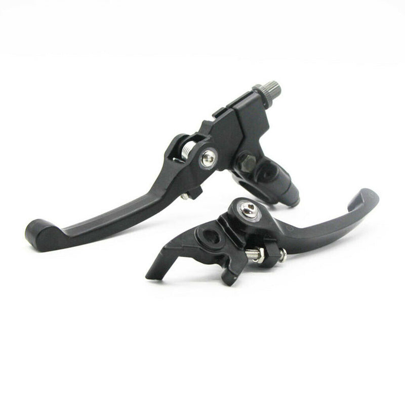 Clutch & Brake Handle Levers for Dirt Bike Motorbike Handle Bar Black