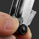 Metric Imperial Stainless Steel Thread Gauge Screw Pitch Gauge for Measure XBU