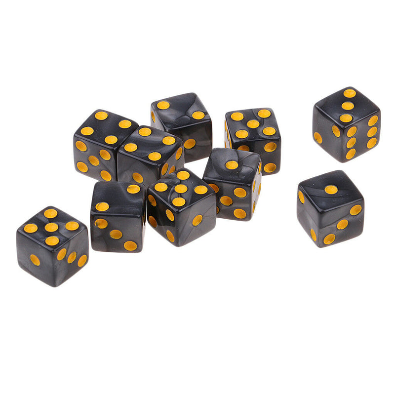 20Pcs/Pack Six Sided D6 Dice Die 16mm for Dungeons & Dragons Role Play Toys