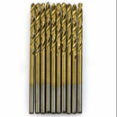 50Pcs Titanium Coated HSS High Speed Steel Drill Bit Set Tool 1/1.5/2/2.5/3mm In