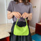 Nylon Casual Women Handbag Tote Female Solid Underarm Shoulder Bag (Green)